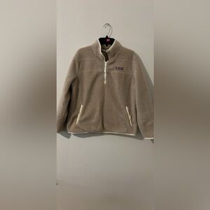 Vineyard Vines Tan Sherpa Fleece Jacket
